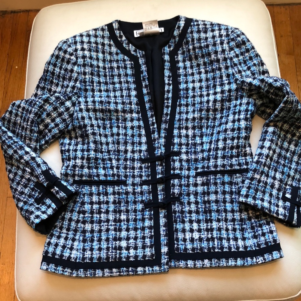 Carlisle blue tweed blazer